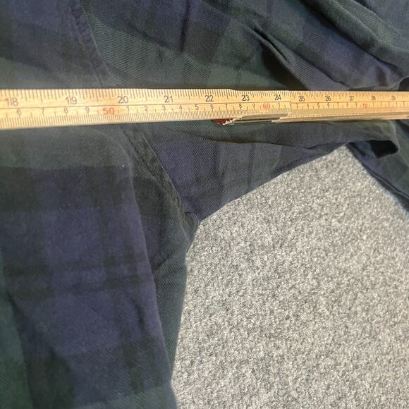 Polo Ralph Lauren Robe Mens Small/Medium Green Black Watch Plaid Tartan Vtg - Picture 7 of 13